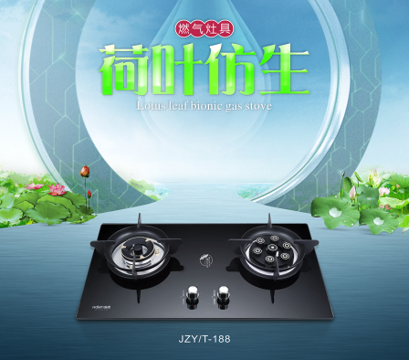 海恩 | 荷叶仿生燃气灶：荷叶仿生，纳米不沾
